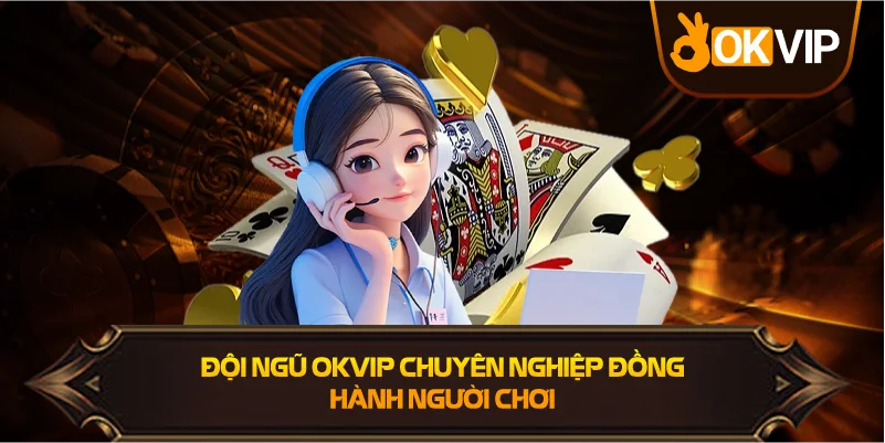 Đội ngũ OKVIP chuyên nghiệp đồng hành người chơi
